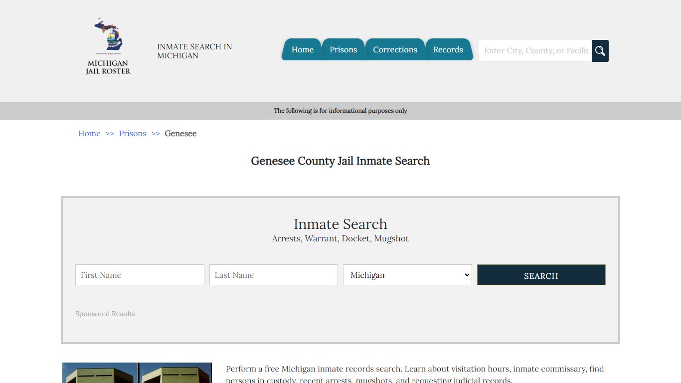 Genesee County Jail Inmate Search | Michigan Jail Roster