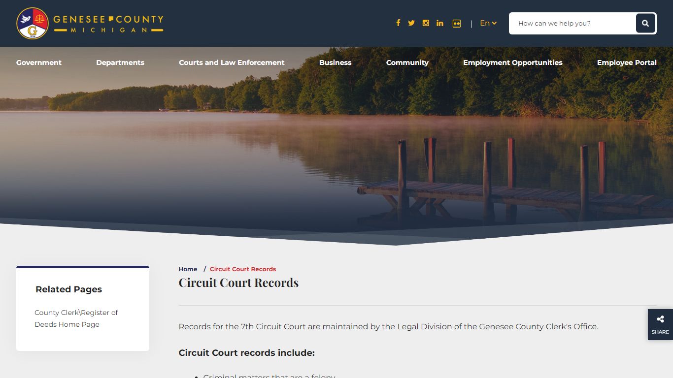 Circuit Court Records - Genesee County Mi